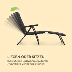 Pomporto Lounge Liegestuhl 70/30 PVC/PE Aluminium 7-Stufen Anthrazit -Gartenbedarf Geschäft 10033409 de 0005 logo