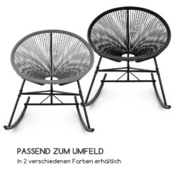 Roqueta Schaukelstuhl Retro-Design 4mm-Geflecht Grau 13 Roqueta Schaukelstuhl Retro-Design 4mm-Geflecht Grau -Gartenbedarf Geschäft 10033465 de 0004 logo