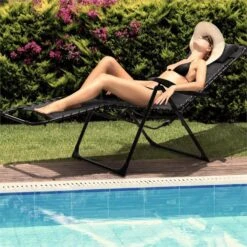 California Dreaming Sonnenliege, Polsterung, Stahlrahmen, Schwarz 12 California Dreaming Sonnenliege, Polsterung, Stahlrahmen, Schwarz -Gartenbedarf Geschäft 10033474 yy 0003 logo Blumfeldt California Dreaming Sonnenliege schwarz