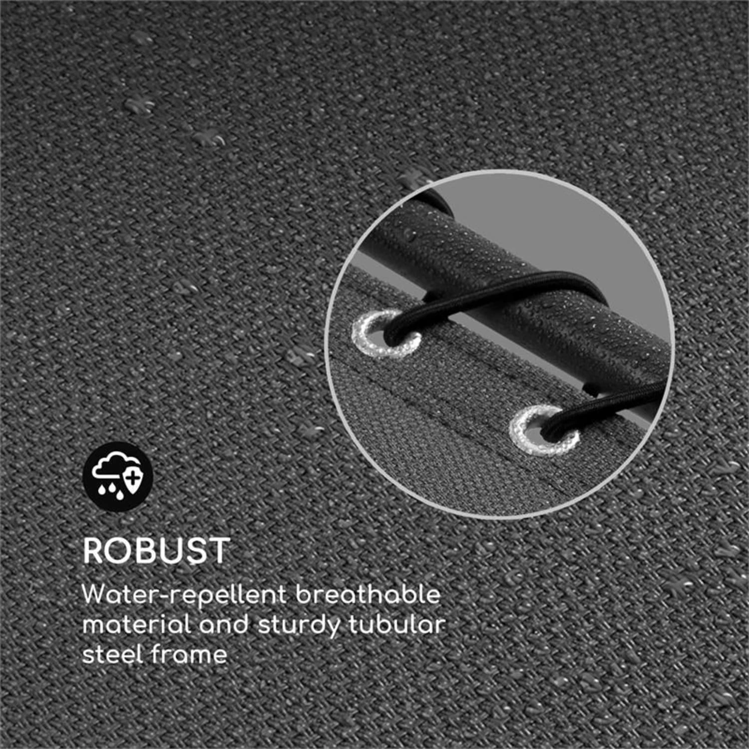 California Dreaming Sonnenliege, Polsterung, Stahlrahmen, Grau 8 California Dreaming Sonnenliege, Polsterung, Stahlrahmen, Grau – Bild 6