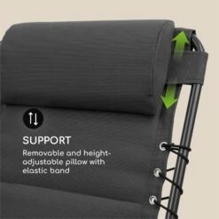 California Dreaming Sonnenliege, Polsterung, Stahlrahmen, Grau 16 California Dreaming Sonnenliege, Polsterung, Stahlrahmen, Grau -Gartenbedarf Geschäft 10033475 yy 0007 logo Blumfeldt California Dreaming Sonnenliege grau