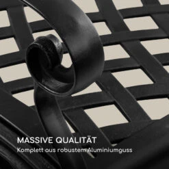 Pozzilli BL Gartenbank Aluminiumguss Witterungsbeständig Schwarz -Gartenbedarf Geschäft 10033486 de 0003 logo