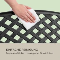 Pozzilli BL Gartenbank Aluminiumguss Witterungsbeständig Schwarz -Gartenbedarf Geschäft 10033486 de 0007 logo