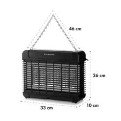 Mosquito Ex 5500 13W 150m² LEDs Auffangschale Kette Schwarz -Gartenbedarf Geschäft 10033561 yy 0010 logo Waldbeck Mosquito Ex 5500 Insektenvernichter 150m