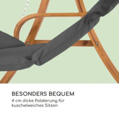 Maui Hollywoodschaukel 110 Cm 2-Sitzer Massivholz Polyester Dunkelgrau 15 Maui Hollywoodschaukel 110 Cm 2-Sitzer Massivholz Polyester Dunkelgrau -Gartenbedarf Geschäft 10033573 de 0005 logo