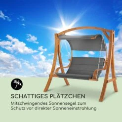 Maui Hollywoodschaukel 110 Cm 2-Sitzer Massivholz Polyester Dunkelgrau 17 Maui Hollywoodschaukel 110 Cm 2-Sitzer Massivholz Polyester Dunkelgrau -Gartenbedarf Geschäft 10033573 de 0007 logo