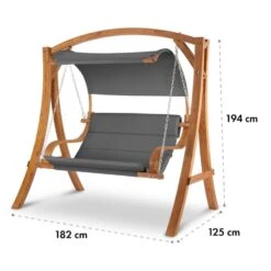 Maui Hollywoodschaukel 110 Cm 2-Sitzer Massivholz Polyester Dunkelgrau 19 Maui Hollywoodschaukel 110 Cm 2-Sitzer Massivholz Polyester Dunkelgrau -Gartenbedarf Geschäft 10033573 yy 0009 logo Blumfeldt Maui Hollywoodschaukel Grau