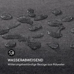 Aruba Hollywoodschaukel Sonnendach 130cm 2-Sitzer Massivholz Grau -Gartenbedarf Geschäft 10033574 de 0008 logo