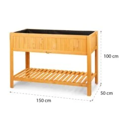 Altiplano Cubic Hochbeet 150 X 100 X 50 Kiefer Gartenvlies ErgoGrow -Gartenbedarf Geschäft 10033604 yy 0009 logo Blumfeldt Altiplano Cubic Hochbeet 150x100x50