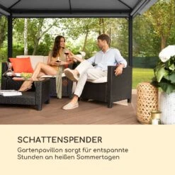 Grandezza Cortina Gartenpavillon 3x4m 4 Seitenteile Dunkelgrau -Gartenbedarf Geschäft 10033607 de 0002 logo