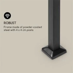 Steakhouse Al Sur Pavillon 244x260x152cm 160 G Flammhemmend Stahl Grau 18 Steakhouse Al Sur Pavillon 244x260x152cm 160 G Flammhemmend Stahl Grau -Gartenbedarf Geschäft 10033609 yy 0008 logo Blumfeldt Steakhouse al Sur Pavillon grau