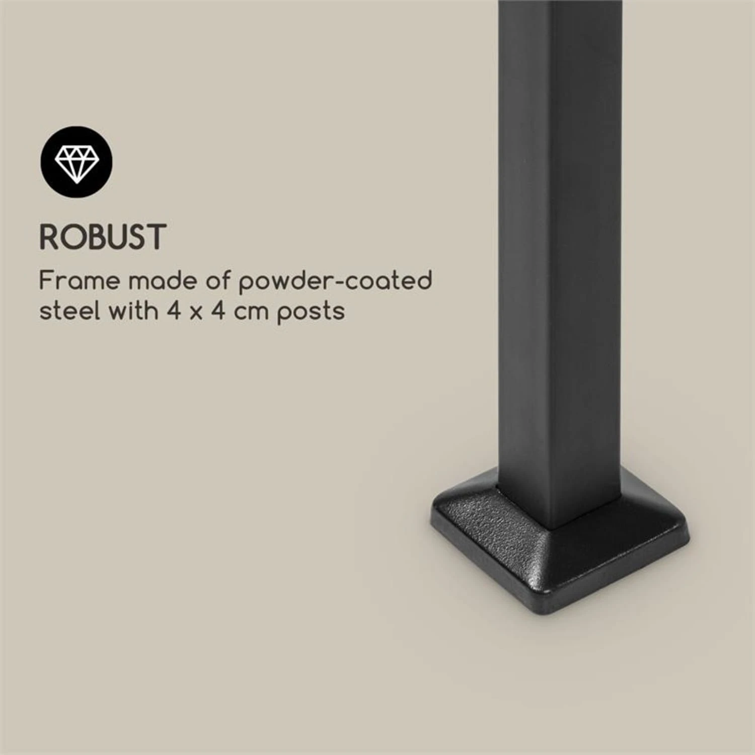 Steakhouse Al Sur Pavillon 244x260x152cm 160 G Flammhemmend Stahl Grau 10 Steakhouse Al Sur Pavillon 244x260x152cm 160 G Flammhemmend Stahl Grau – Bild 8