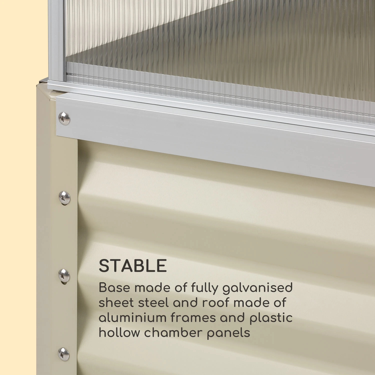 High Grow Advanced Hochbeet Mit Dach 120x95x100cm 540l Stahl Verzinkt 6 High Grow Advanced Hochbeet Mit Dach 120x95x100cm 540l Stahl Verzinkt – Bild 4