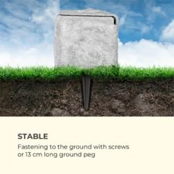 Power Rock Twilight 5 4-fach-Gartensteckdose IP44 Dämmerlichtsensor 5m -Gartenbedarf Geschäft 10034693 yy 0005 logo Waldbeck Power Rock Twilight Gartensteckdose