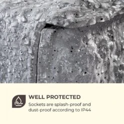Power Rock Twilight 5 4-fach-Gartensteckdose IP44 Dämmerlichtsensor 5m -Gartenbedarf Geschäft 10034693 yy 0006 logo Waldbeck Power Rock Twilight Gartensteckdose