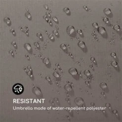 Flex-Shade XL Sonnenschirm 150 X 210 Cm Polyester UV 50 Dunkelgrau -Gartenbedarf Geschäft 10034728 yy 0004 logo Blumfeldt Flex Shade XL Sonnenschirm 150x210 grau