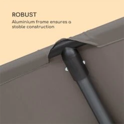 Flex-Shade XL Sonnenschirm 150 X 210 Cm Polyester UV 50 Dunkelgrau -Gartenbedarf Geschäft 10034728 yy 0005 logo Blumfeldt Flex Shade XL Sonnenschirm 150x210 grau