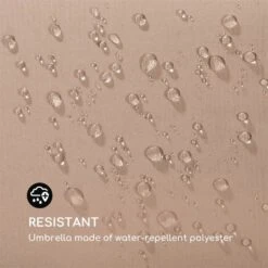Flex-Shade XL Sonnenschirm 150 X 210 Cm Polyester UV 50 Taupe -Gartenbedarf Geschäft 10034729 yy 0004 logo Blumfeldt Flex Shade XL Sonnenschirm 150x210 taupe