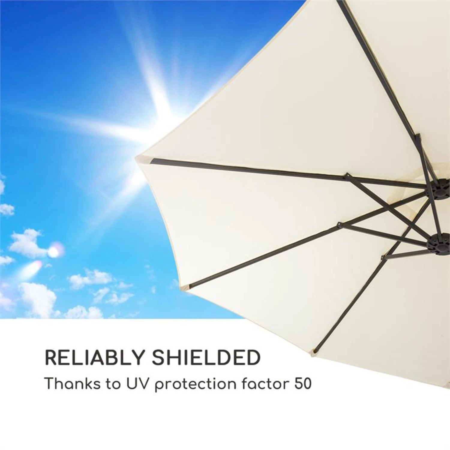 Twin Peaks Sonnenschirm Sonnenschutz 456 X 245 X 268 Cm Polyester 8 Twin Peaks Sonnenschirm Sonnenschutz 456 X 245 X 268 Cm Polyester – Bild 6