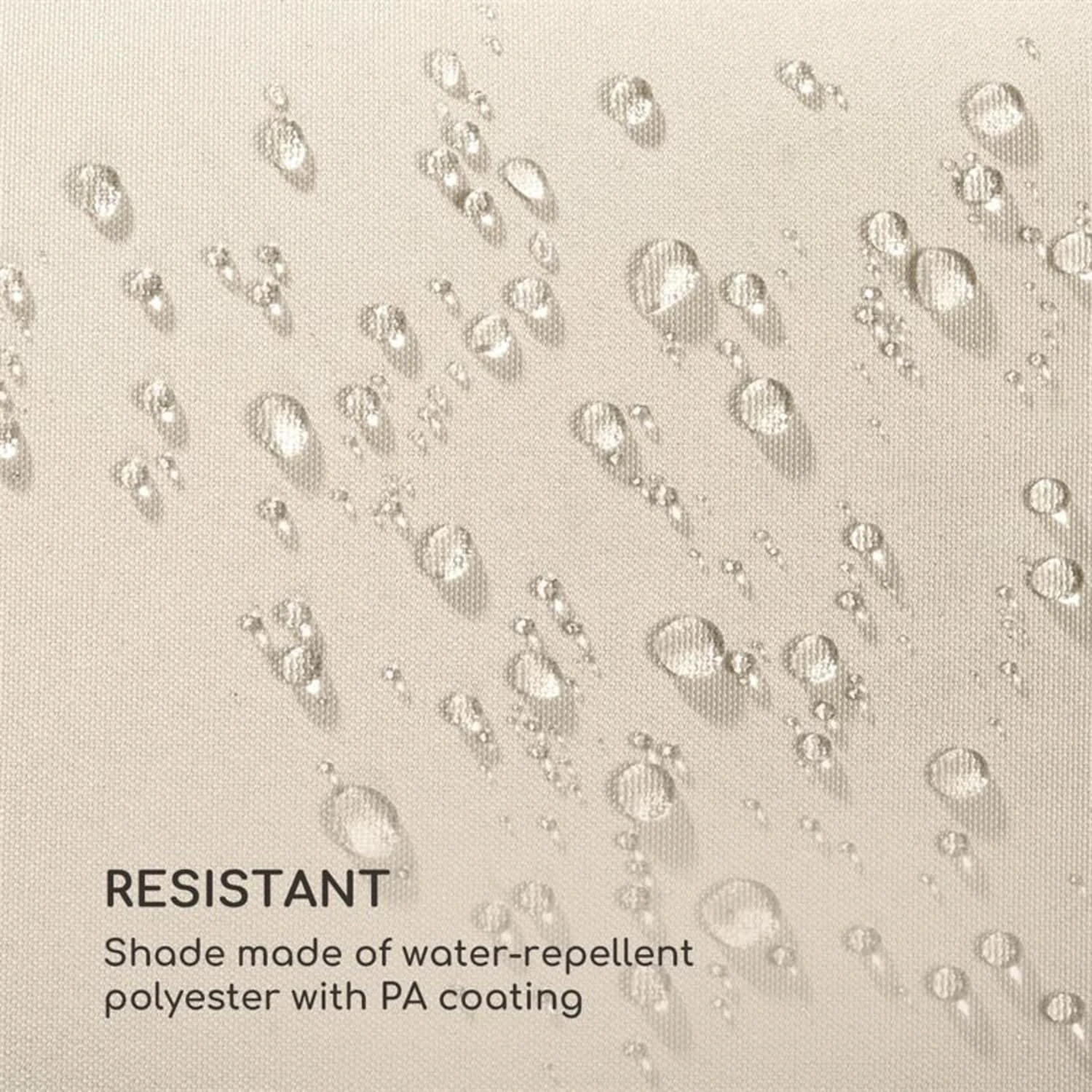 Belo Horizonte Sonnenschirm Sonnenschutz Ø 292cm Polyester Wasserabweisend Inkl. Standbasis Creme 8 Belo Horizonte Sonnenschirm Sonnenschutz Ø 292cm Polyester Wasserabweisend Inkl. Standbasis Creme – Bild 6