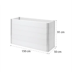 Nova Grow Gartenbeet 150 X 91 X 50 Cm WPC Holzoptik Weiß -Gartenbedarf Geschäft 10034746 yy 0009 logo Blumfeldt Nova Grow Gartenbeet 150x91x50 cm reedit