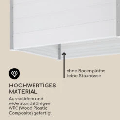 Nova Grow Gartenbeet 150 X 91 X 100 Cm WPC Holzoptik Weiß 14 Nova Grow Gartenbeet 150 X 91 X 100 Cm WPC Holzoptik Weiß -Gartenbedarf Geschäft 10034747 de 0004 logo