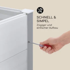 Nova Grow Gartenbeet 150 X 91 X 100 Cm WPC Holzoptik Weiß 16 Nova Grow Gartenbeet 150 X 91 X 100 Cm WPC Holzoptik Weiß -Gartenbedarf Geschäft 10034747 de 0006 logo