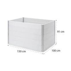 Nova Grow Gartenbeet 150 X 91 X 100 Cm WPC Holzoptik Weiß 19 Nova Grow Gartenbeet 150 X 91 X 100 Cm WPC Holzoptik Weiß -Gartenbedarf Geschäft 10034747 yy 0009 logo Blumfeldt Nova Grow Gartenbeet 150x91x100cm reedit
