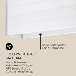 Nova Grow Gartenbeet 195 X 91 X 50 Cm WPC Holzoptik Weiß 14 Nova Grow Gartenbeet 195 X 91 X 50 Cm WPC Holzoptik Weiß -Gartenbedarf Geschäft 10034748 de 0004 logo