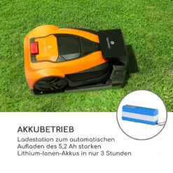 Garden Hero Rasenmähroboter 5,2 Ah Akkubetrieb Bis 1.200 M² Orange -Gartenbedarf Geschäft 10034749 de 0007 logo