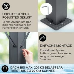 Pantheon Solid Sky Expand Pavillon 3x2,5x3 M Aluminium Polycarbonat 11 Pantheon Solid Sky Expand Pavillon 3x2,5x3 M Aluminium Polycarbonat -Gartenbedarf Geschäft 10034750 de 0003 usp