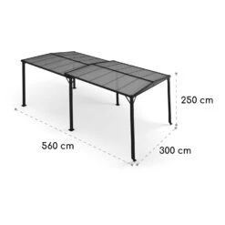 Pantheon Solid Sky Expand Pavillon 3x2,5x3 M Aluminium Polycarbonat 15 Pantheon Solid Sky Expand Pavillon 3x2,5x3 M Aluminium Polycarbonat -Gartenbedarf Geschäft 10034750 yy 0007 dimensions