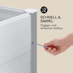 Nova Grow Gartenbeet 195 X 91 X 100 Cm WPC Holzoptik Weiß 16 Nova Grow Gartenbeet 195 X 91 X 100 Cm WPC Holzoptik Weiß -Gartenbedarf Geschäft 10034752 de 0006 logo