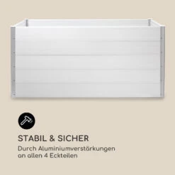 Nova Grow Gartenbeet 195 X 91 X 100 Cm WPC Holzoptik Weiß 18 Nova Grow Gartenbeet 195 X 91 X 100 Cm WPC Holzoptik Weiß -Gartenbedarf Geschäft 10034752 de 0008 logo