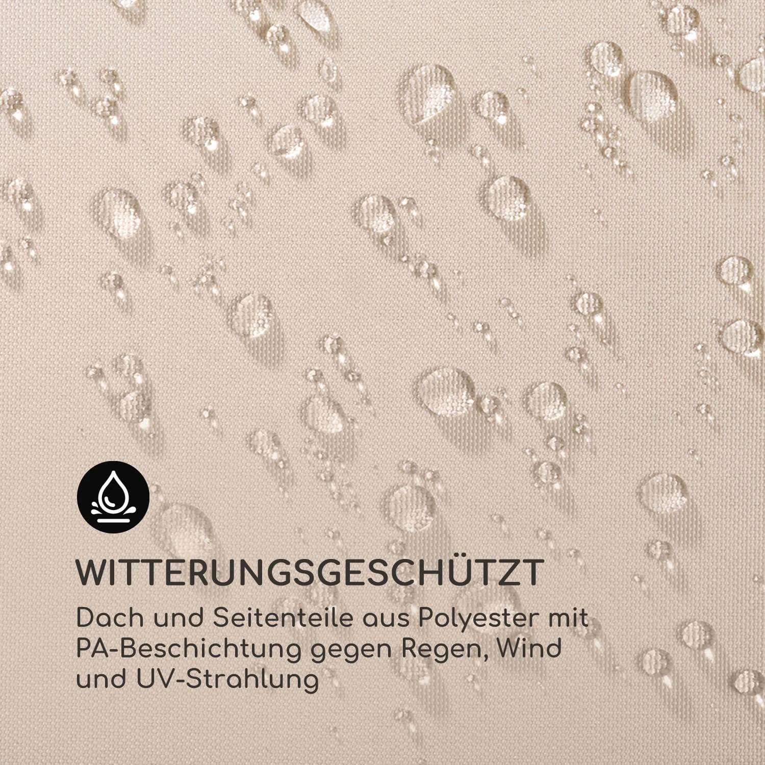 Mondo Gartenpavillon Partyzelt Gazebo 295x262x295 Stahl Polyester 7 Mondo Gartenpavillon Partyzelt Gazebo 295x262x295 Stahl Polyester – Bild 5