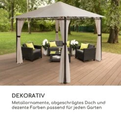 Mondo Gartenpavillon Partyzelt Gazebo 295x262x295 Stahl Polyester 17 Mondo Gartenpavillon Partyzelt Gazebo 295x262x295 Stahl Polyester -Gartenbedarf Geschäft 10034764 de 0007 logo