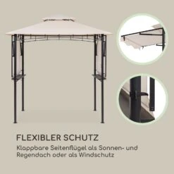 Steakhouse Wings Pavillon 244x260x152cm 160 G/m² PE Flammhemmend Stahl -Gartenbedarf Geschäft 10034766 de 0003 logo