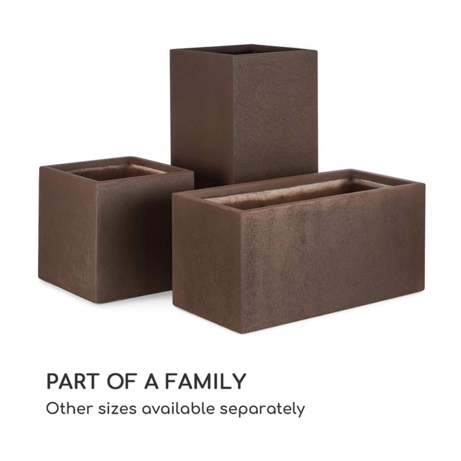 Solid Grow Rust Pflanzgefäß 80 X 38 X 38 Cm Fibreclay Rostfarben 10 Solid Grow Rust Pflanzgefäß 80 X 38 X 38 Cm Fibreclay Rostfarben – Bild 8