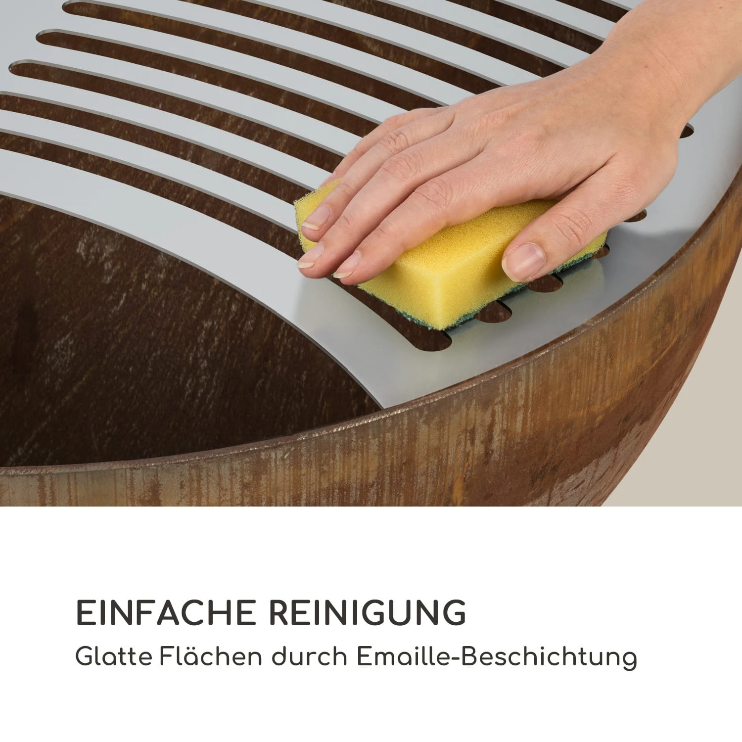 Savage Feuerschale Mit Grill Ø: 60,5 Cm Stahl Inkl. Wetterschutz Rost 6 Savage Feuerschale Mit Grill Ø: 60,5 Cm Stahl Inkl. Wetterschutz Rost – Bild 4