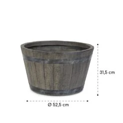 Winegrow Pflanzgefäß 52,5 X 31,5 Cm (ØxH) Leicht Fibreclay Grau 17 Winegrow Pflanzgefäß 52,5 X 31,5 Cm (ØxH) Leicht Fibreclay Grau -Gartenbedarf Geschäft 10034811 yy 0008 logo blumfeldt Winegrow Pflanzgefaess grau