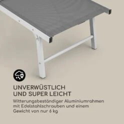 Sunnyvale Liegestuhl Mit Fußteil Aluminium 4-Stufen -Gartenbedarf Geschäft 10035337 de 0007 logo