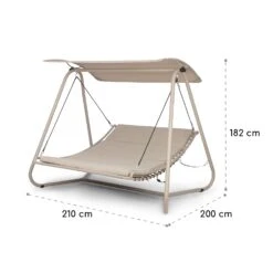 Garden Grove Gartenliege Swing Bed Stahlrahmen Sonnendach Polyester 19 Garden Grove Gartenliege Swing Bed Stahlrahmen Sonnendach Polyester -Gartenbedarf Geschäft 10035432 yy 0009 logo Blumfeld Garden Grove Gartenliege beige