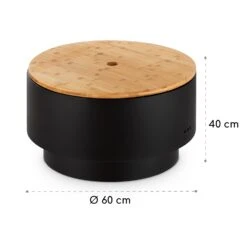 Pompeji Feuerschale Und Grill Ø60cm Stahl -Gartenbedarf Geschäft 10035515 yy 0007 logo blumfeldt Pompeji Feuerschale u Grill schwarz