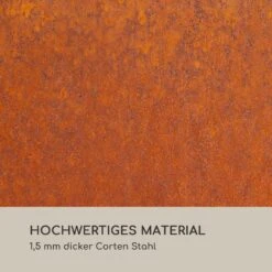 Desert Rust Square Feuerschale Pflanzschale Stahl 52x46 Cm Rost-Optik -Gartenbedarf Geschäft 10035751 de 0004 logo