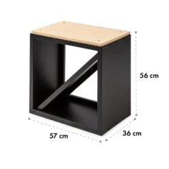 Kindlewood S Black Holzspeicher Sitzbank 57x56x36cm Bambus Zink -Gartenbedarf Geschäft 10035760 yy 0006 logo