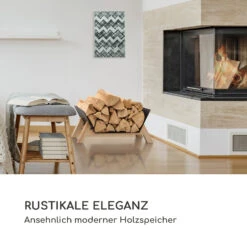 Langdon Wood Black Holzlager 68x38x34 Cm Eisen & Holz -Gartenbedarf Geschäft 10035768 de 0002 logo