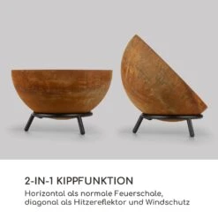 Fireball Rust Feuerschale 60 Cm Ø Kippbare Rost-Finish Rost -Gartenbedarf Geschäft 10035770 de 0003 logo