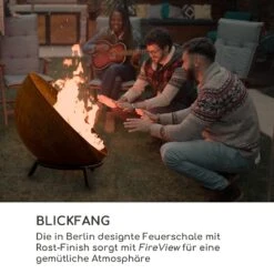 Fireball Rust Feuerschale 60 Cm Ø Kippbare Rost-Finish Rost -Gartenbedarf Geschäft 10035770 de 0005 logo