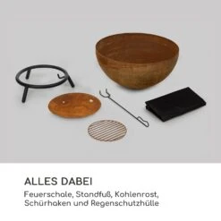 Fireball Rust Feuerschale 60 Cm Ø Kippbare Rost-Finish Rost -Gartenbedarf Geschäft 10035770 de 0006 logo