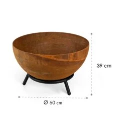 Fireball Rust Feuerschale 60 Cm Ø Kippbare Rost-Finish Rost -Gartenbedarf Geschäft 10035770 yy 0009 logo
